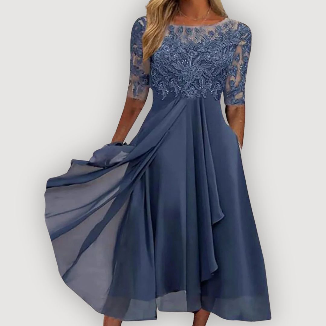 Paula | Elegant Chiffon Dress