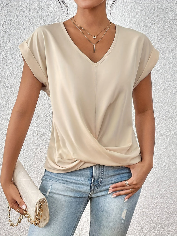 Anka | Bequemes T-Shirt mit elegantem Ausschnitt (TEMPORÄR 1+1 GRATIS!)