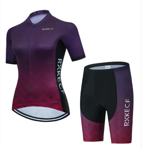 BORA Damen Fahrradensemble: atmungsaktives Trikot und Radhose