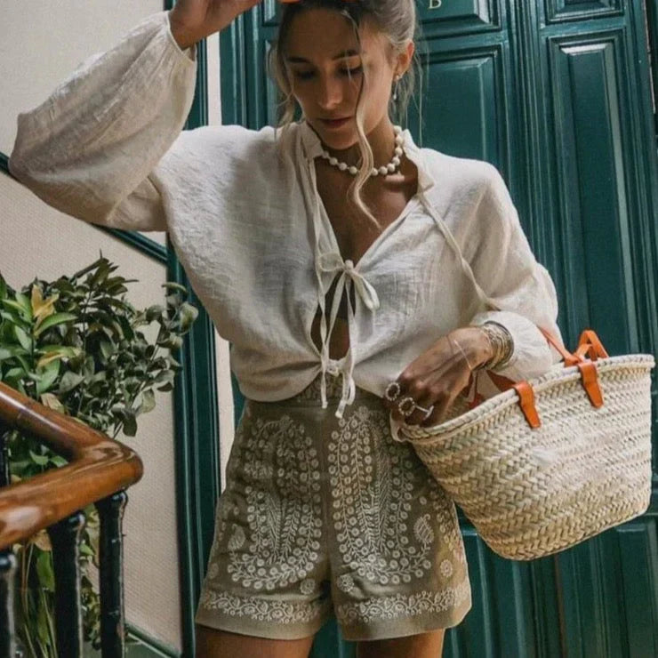 Maaike - Bohemian gehäkelte Shorts