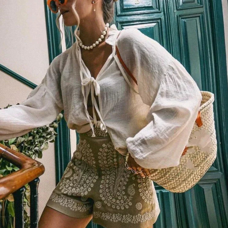 Maaike - Bohemian gehäkelte Shorts