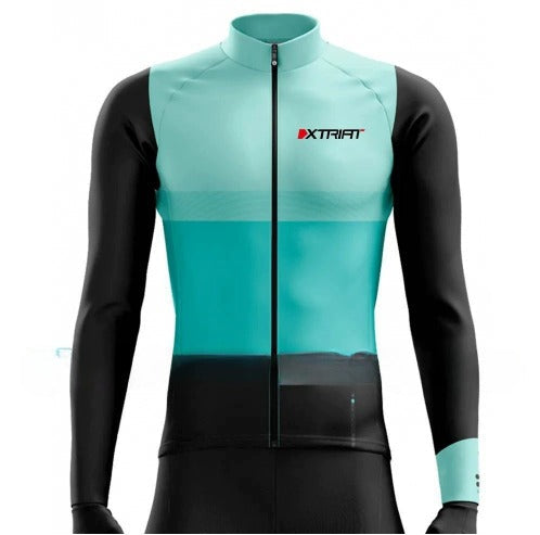 XTRIAT Herren Winter-Radtrikot | Fleece-Futter, warm und kältebeständig