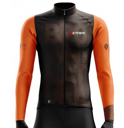 XTRIAT Herren Winter-Radtrikot | Fleece-Futter, warm und kältebeständig