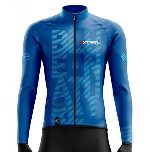 XTRIAT Herren Winter-Radtrikot | Fleece-Futter, warm und kältebeständig