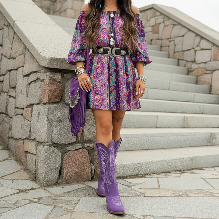 Lisa Wild Spirit Bestickte Westernstiefel