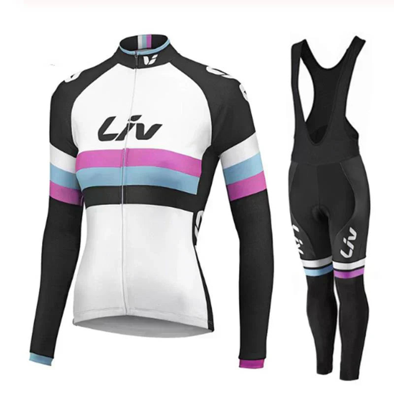 LIV V2 | PRO Winter-Radsportbekleidung für Frauen mit Trägerhosen