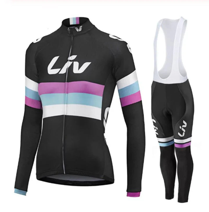 LIV V2 | PRO Winter-Radsportbekleidung für Frauen mit Trägerhosen