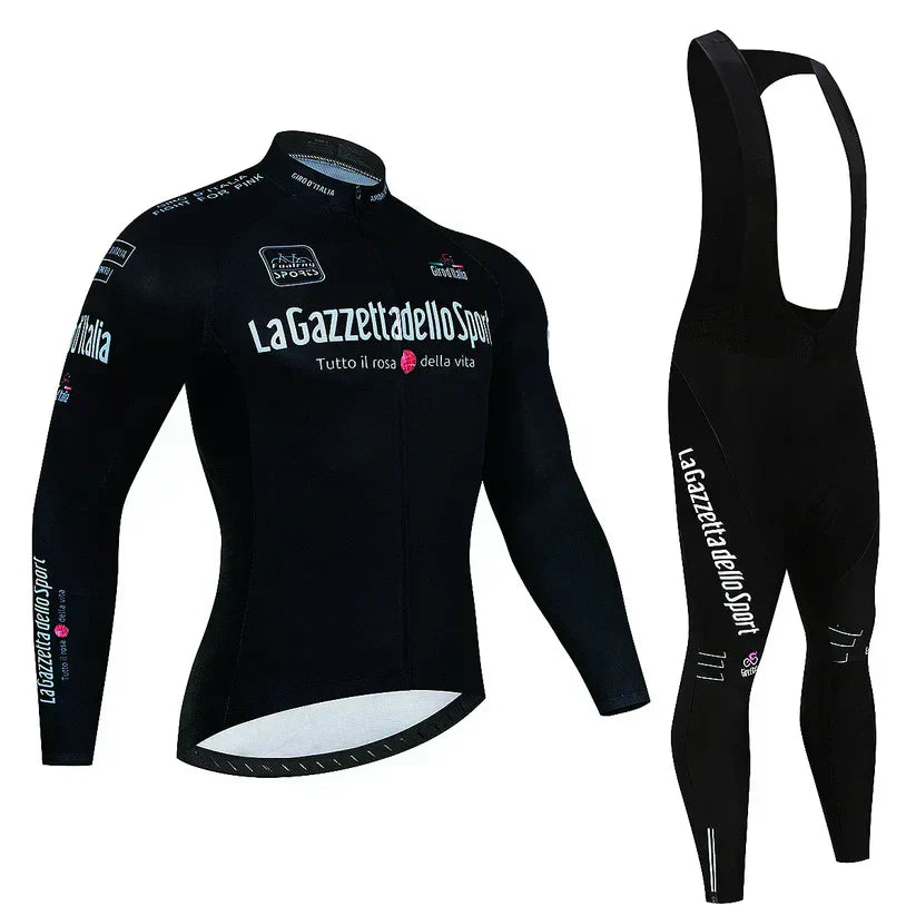 Giro d’Italia | Professionelles Langarm-Radtrikot – Version mit Fleece-Futter