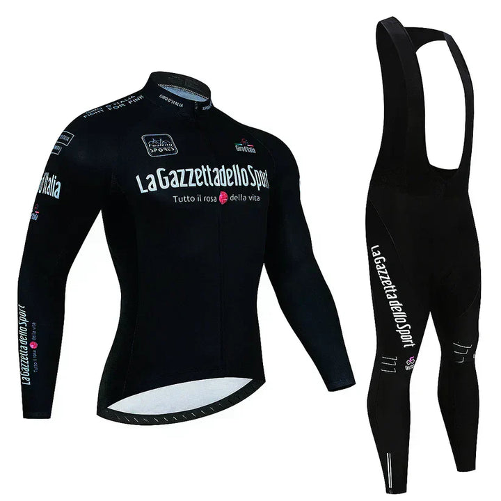 Giro d’Italia | Professionelles Langarm-Radtrikot – Version mit Fleece-Futter
