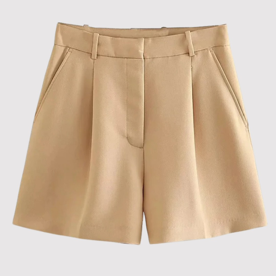 Charlotte - Luxe gefaltete Shorts