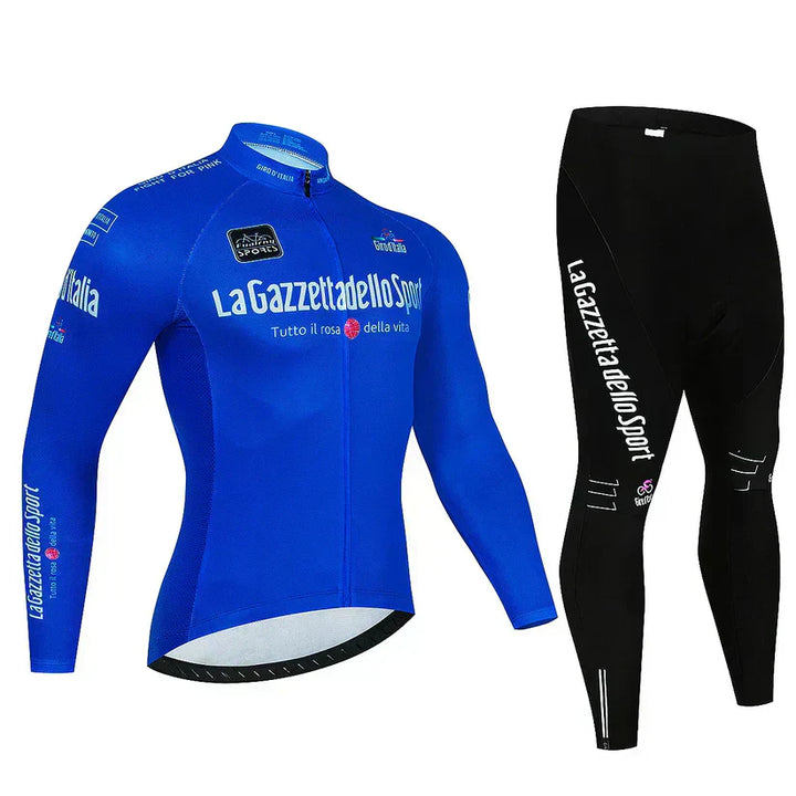 Giro d’Italia | Professionelles Langarm-Radtrikot – Version mit Fleece-Futter