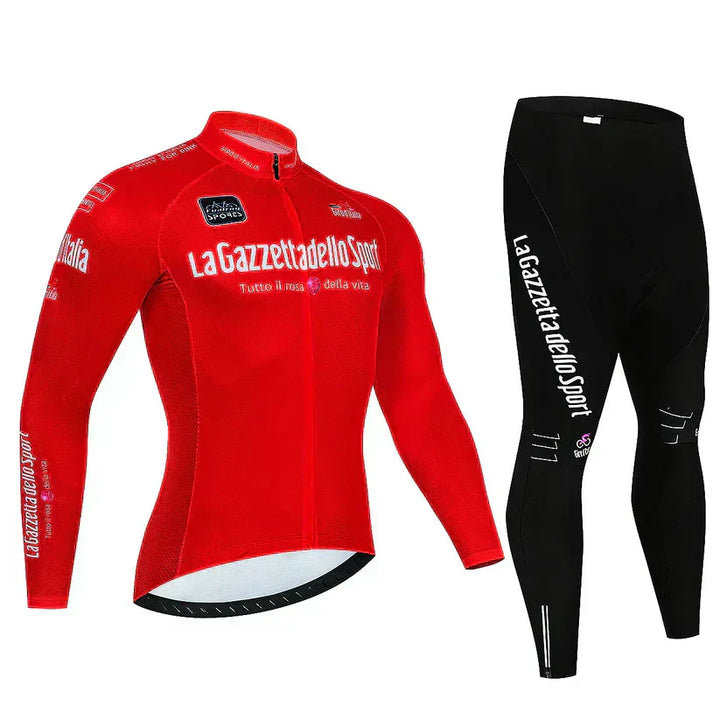Giro d’Italia | Professionelles Langarm-Radtrikot – Version mit Fleece-Futter