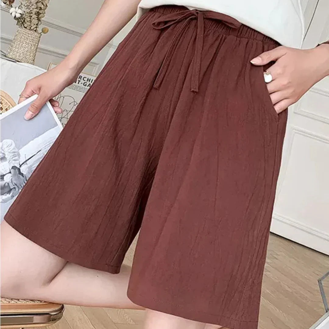 Linda - Weite Leinen Sommerhose