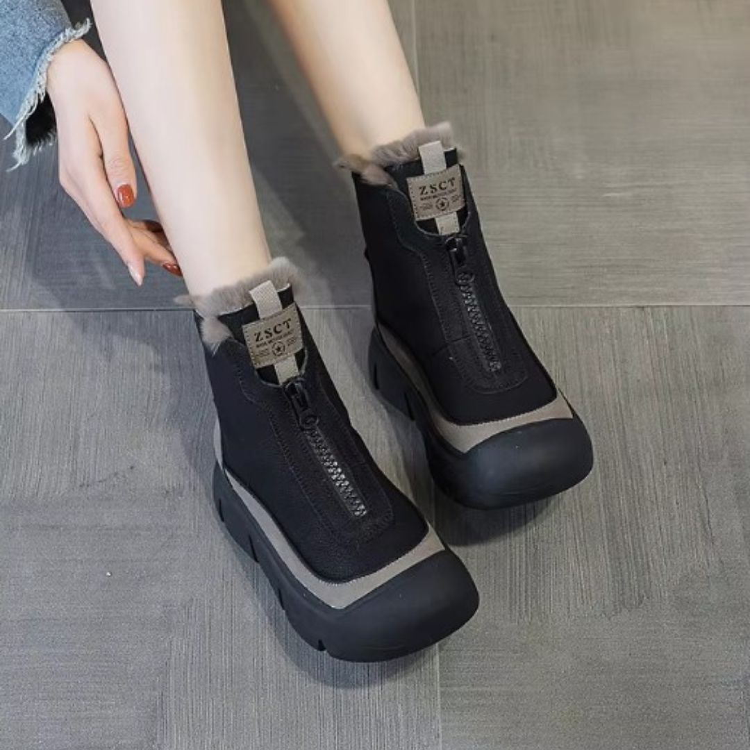 Zorlin - Wasserdichte Stiefeletten Mit Dicker Sohle