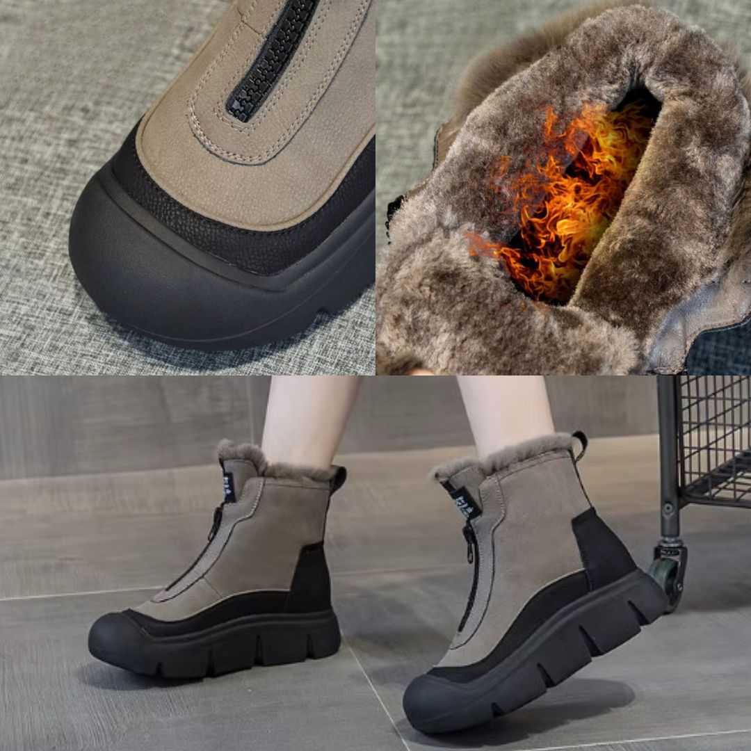 Zorlin - Wasserdichte Stiefeletten Mit Dicker Sohle