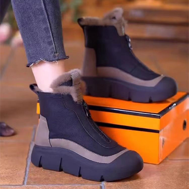 Zorlin - Wasserdichte Stiefeletten Mit Dicker Sohle