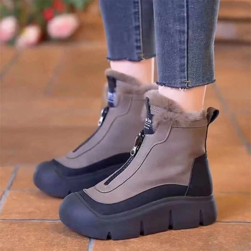 Zorlin - Wasserdichte Stiefeletten Mit Dicker Sohle