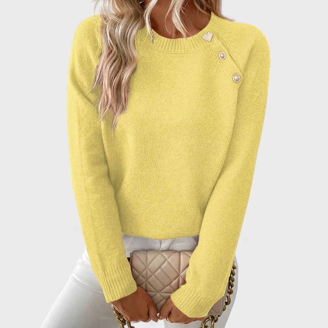 Emmi – Eleganter asymmetrischer Ein-Schulter-Pullover