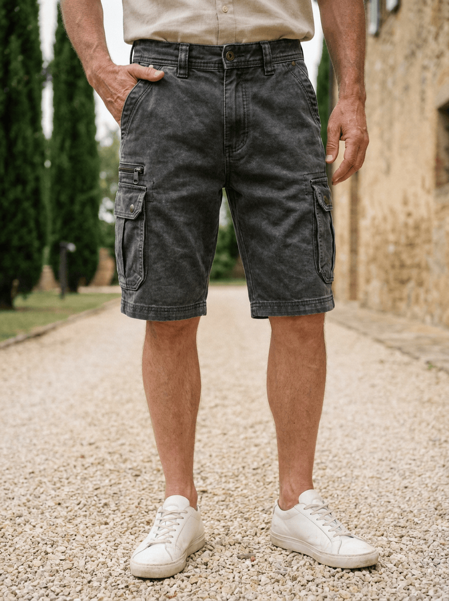 Jean | Funktionale Denim Cargo Shorts