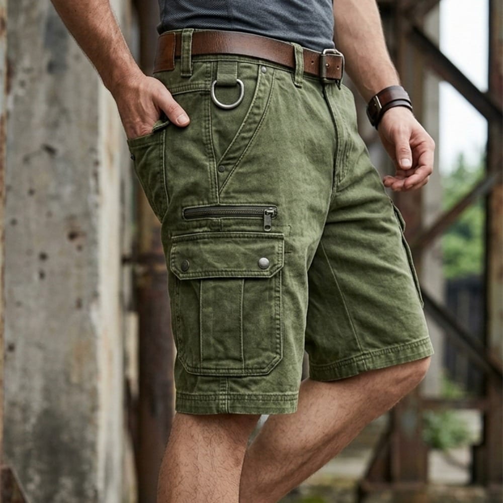 Jean | Funktionale Denim Cargo Shorts