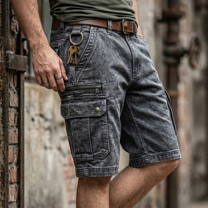 Jean | Funktionale Denim Cargo Shorts