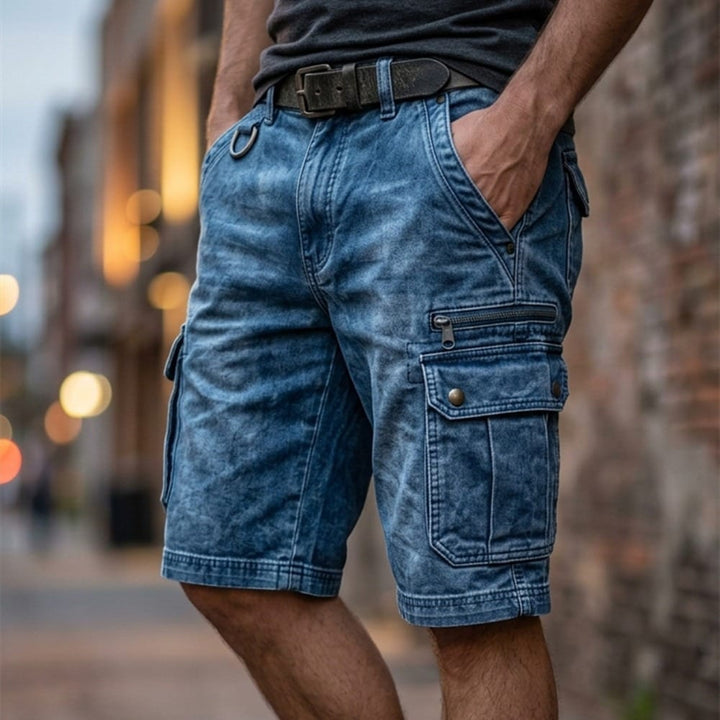 Jean | Funktionale Denim Cargo Shorts
