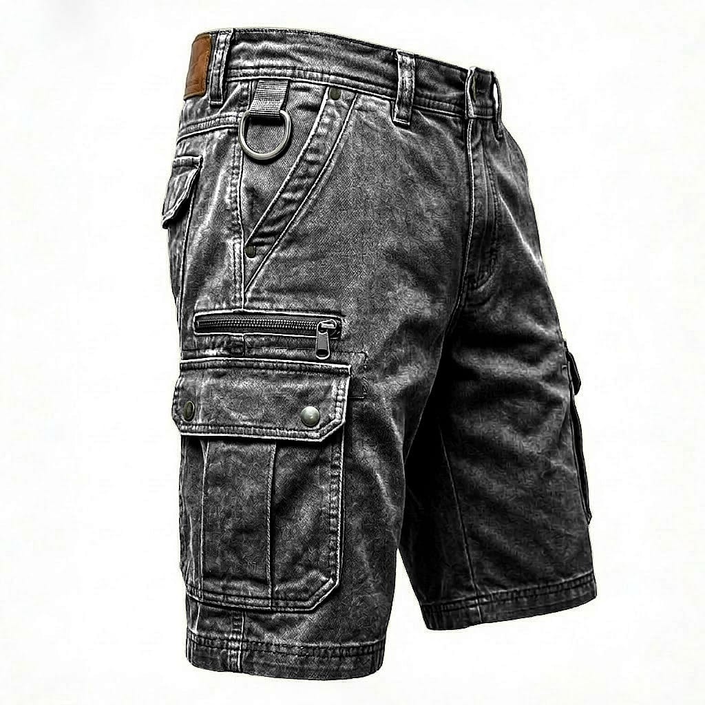 Jean | Funktionale Denim Cargo Shorts