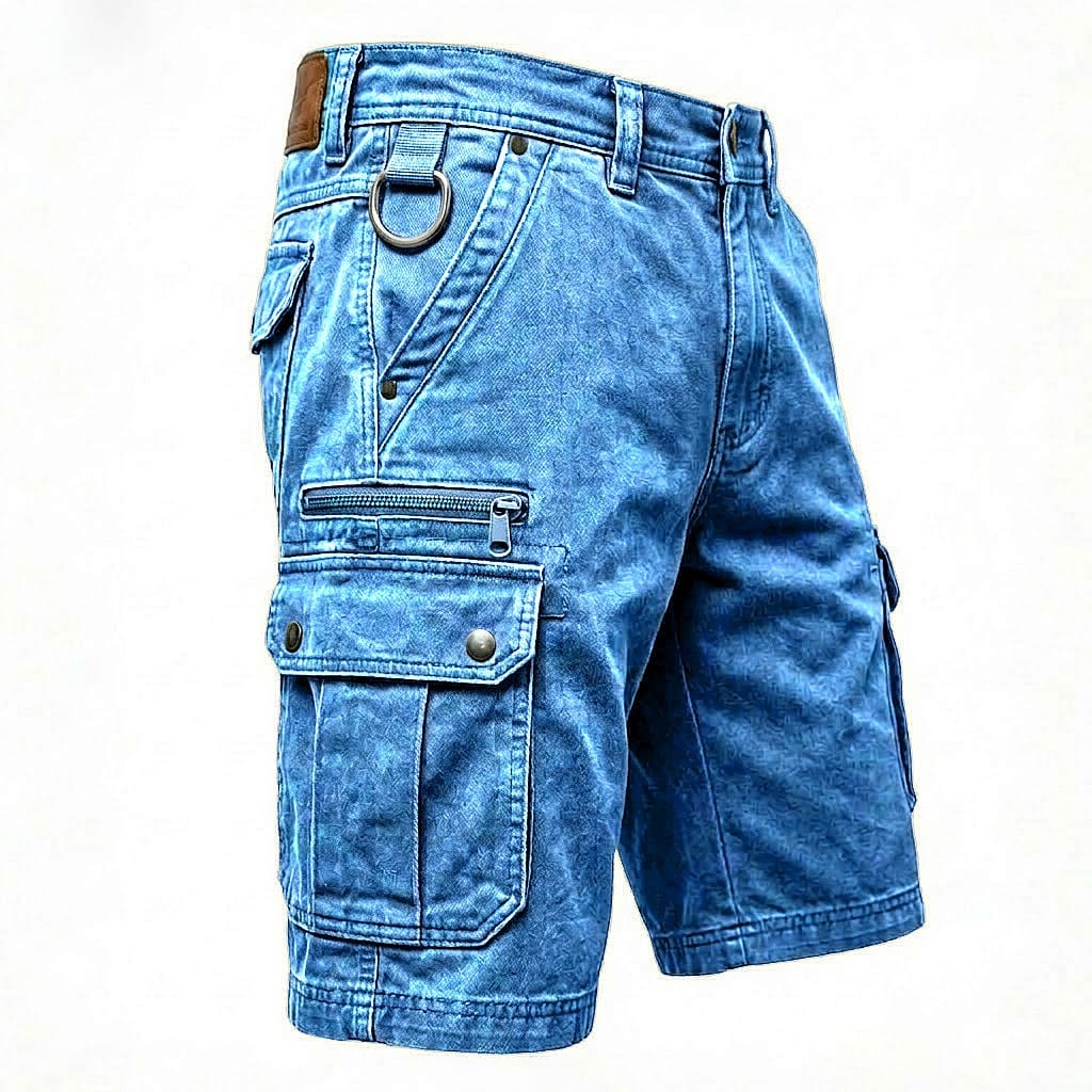 Jean | Funktionale Denim Cargo Shorts